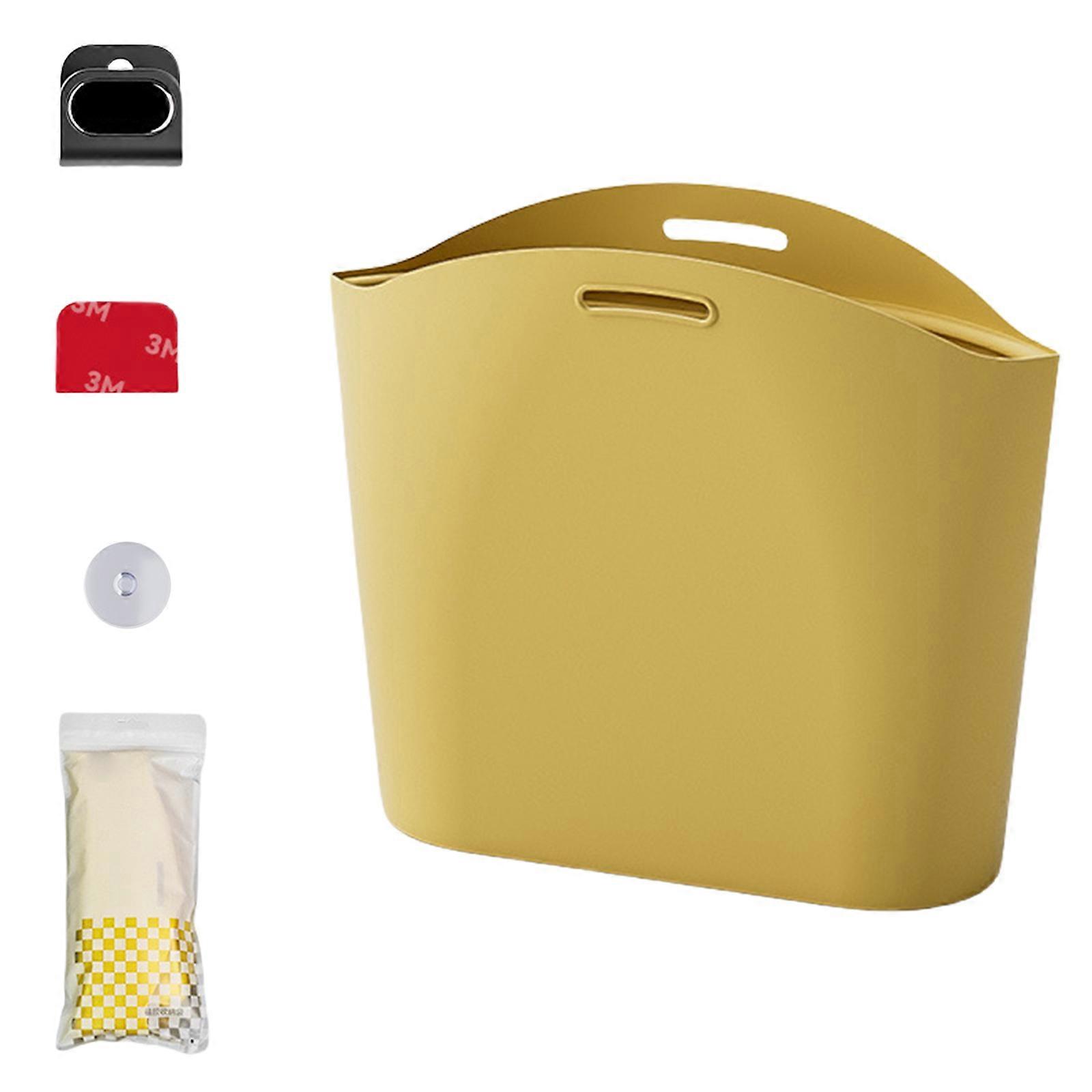 Multiple Use Car Trash Waste Bin Garbage Holder Storage Organizers Bag with Hanging Feature, Suitable for Clean Vehicle Multicolor