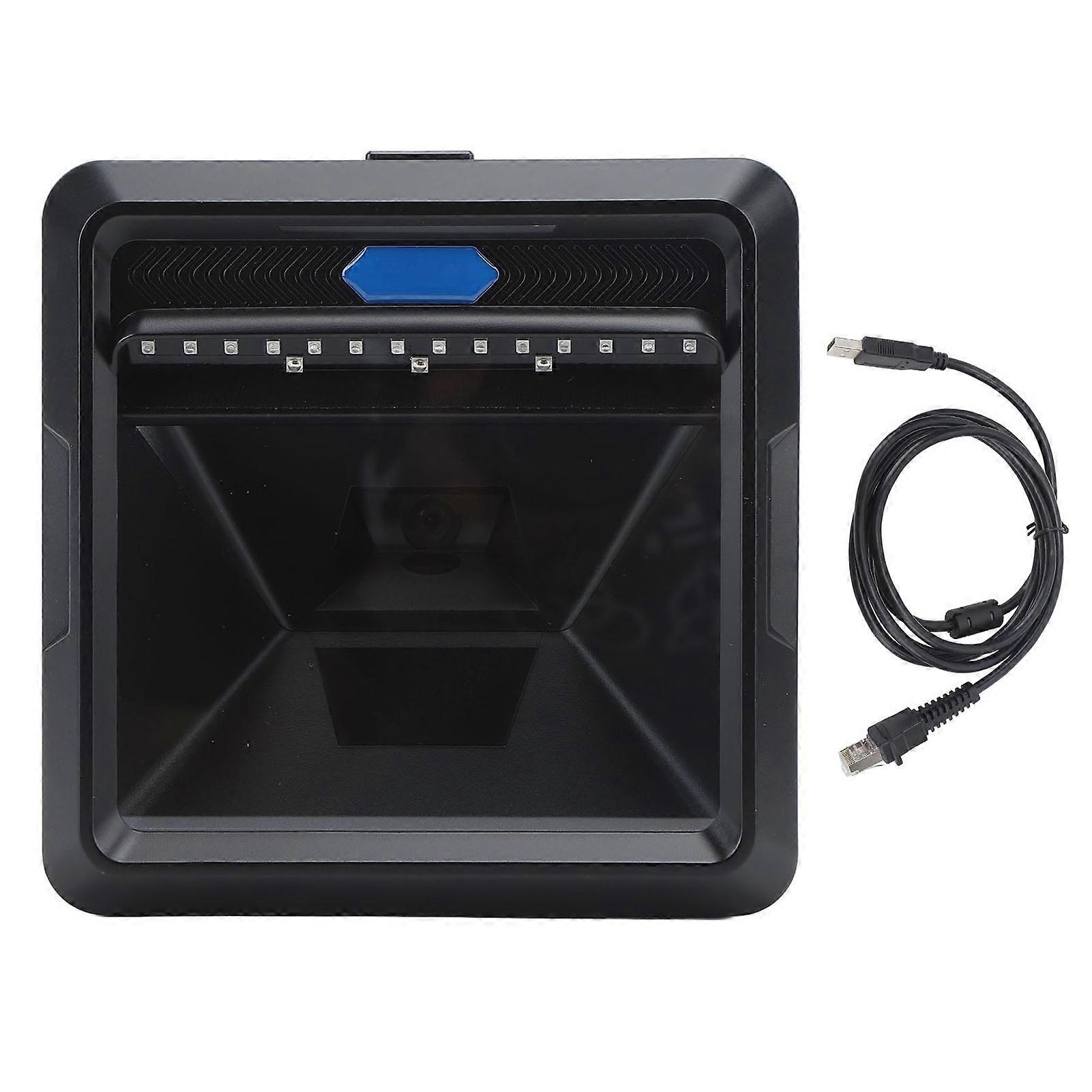 Desktop Barcode Scanner High Speed IR Automatic Sensing 1D 2D QR Code Scanner for Supermarket Store