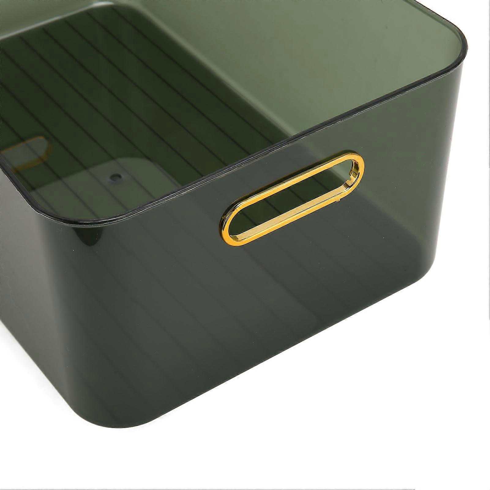 Transparent Storage Bins Large Plastic Storage Bins Multipurpose Stackable Open Organizer Bins for Office Dormitory Home