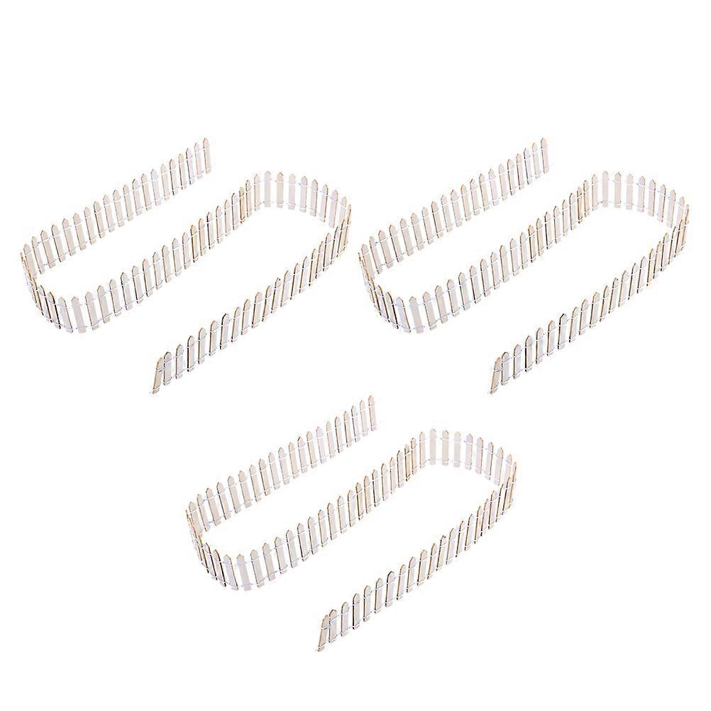 Beige Iron Mini Fence for Decoration with Realistic Appearance and Smooth Touch 100cm x 5cm