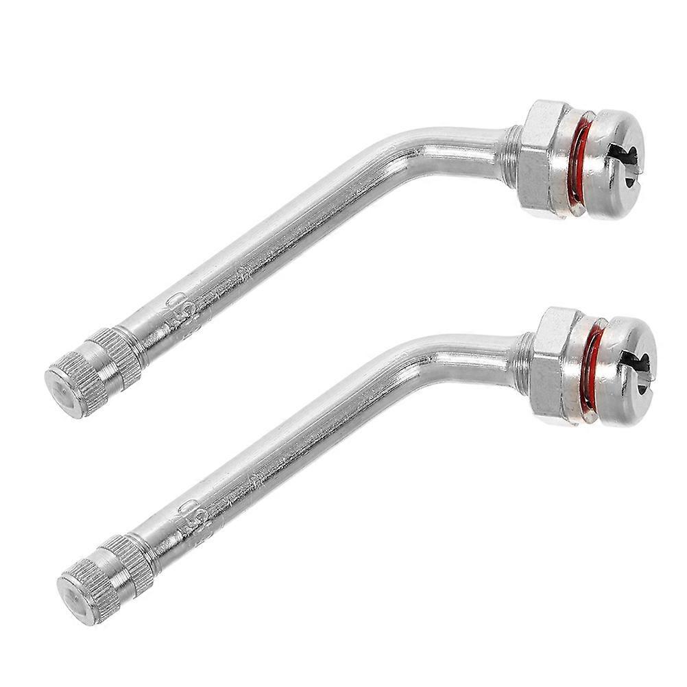 Truck Tire Valve Stem Extension Adaptor for Tubeless Tires Metal Multi Compatible with Various Models 2pcs