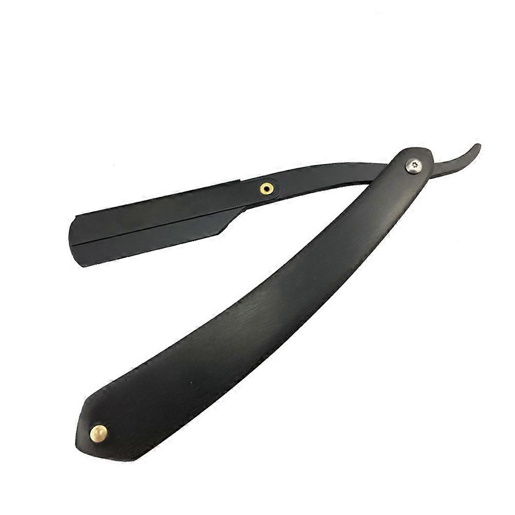 Black Metal Manual for Safe Daily Shaving Suitable for Beard Sideburns and Short Hair Ideal for Home and Travel Use