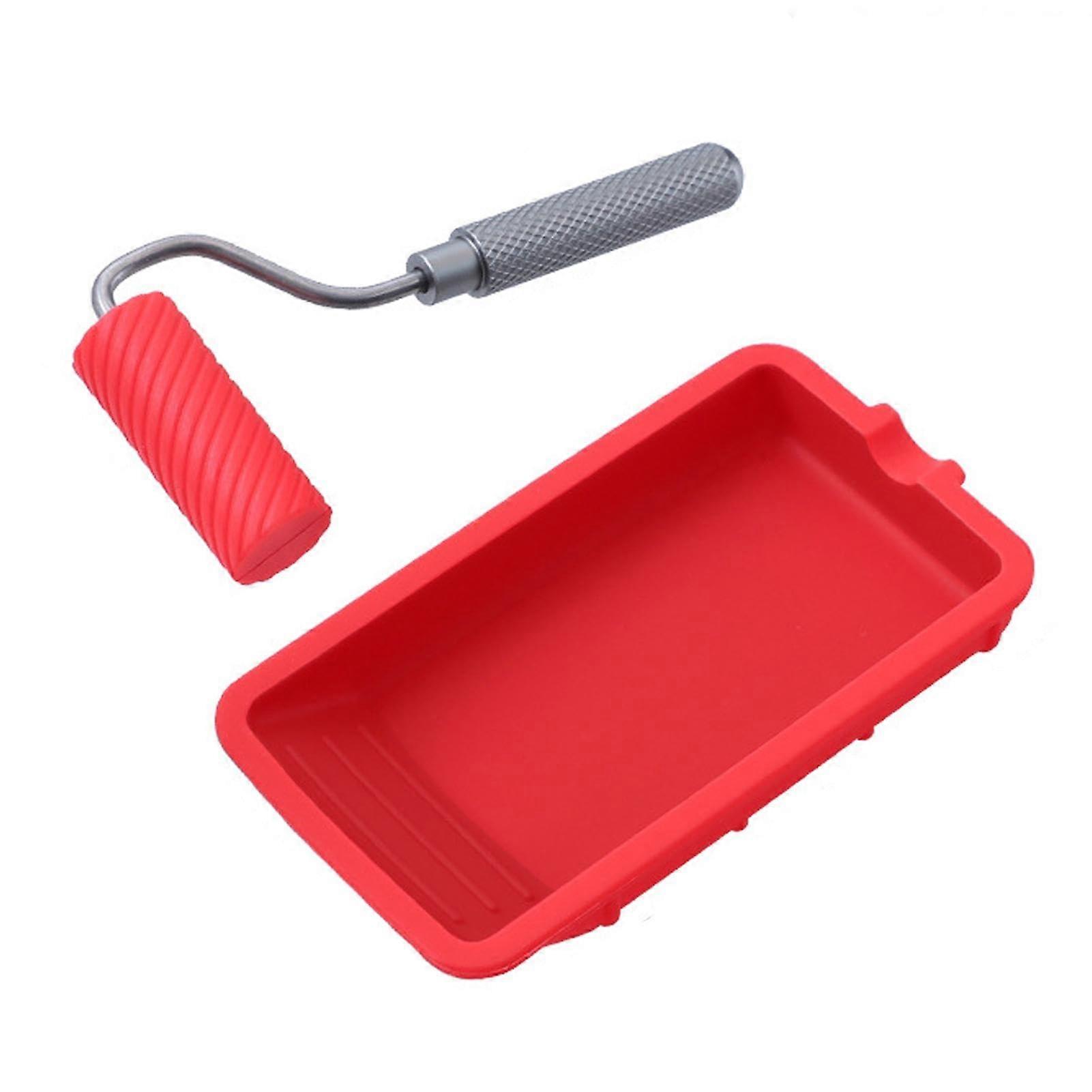 Glue Roller Wood Glue, Glue Brush With Silicone Tray, Reusable Glue Dispenser For Craft Woodworking And Large Projects