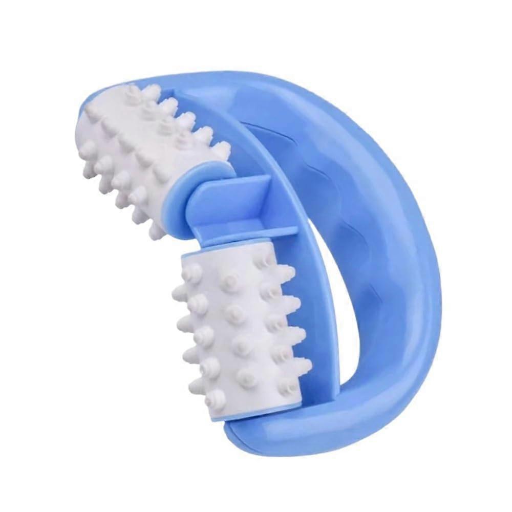 2in1 Deep Tissue Massager, Ergonomic Back Massager, Portable Muscle Roller, 2pcs Blue