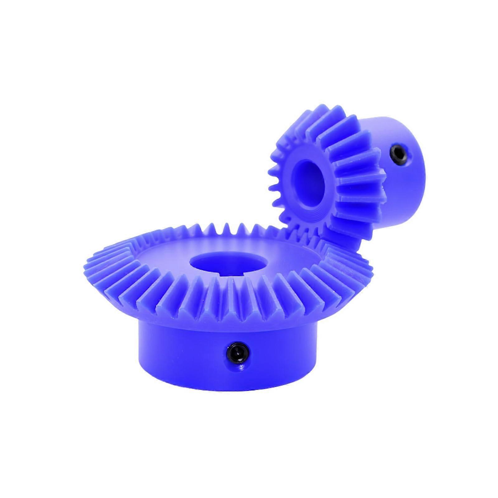 RitzelZahnräder, 1 module 20 teeth, bore 6mm, blue nylon bevel gear for motor