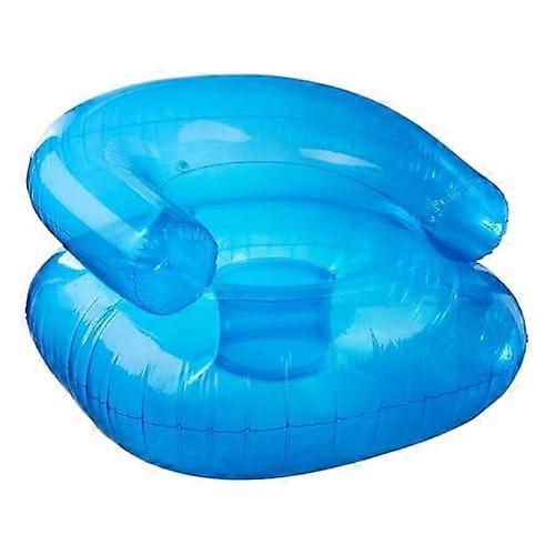 Inflatable child seat booster, waterproof air lounger, supports up to 100 kg, ideal for swimming in the pool or relaxing indoors, blue.
