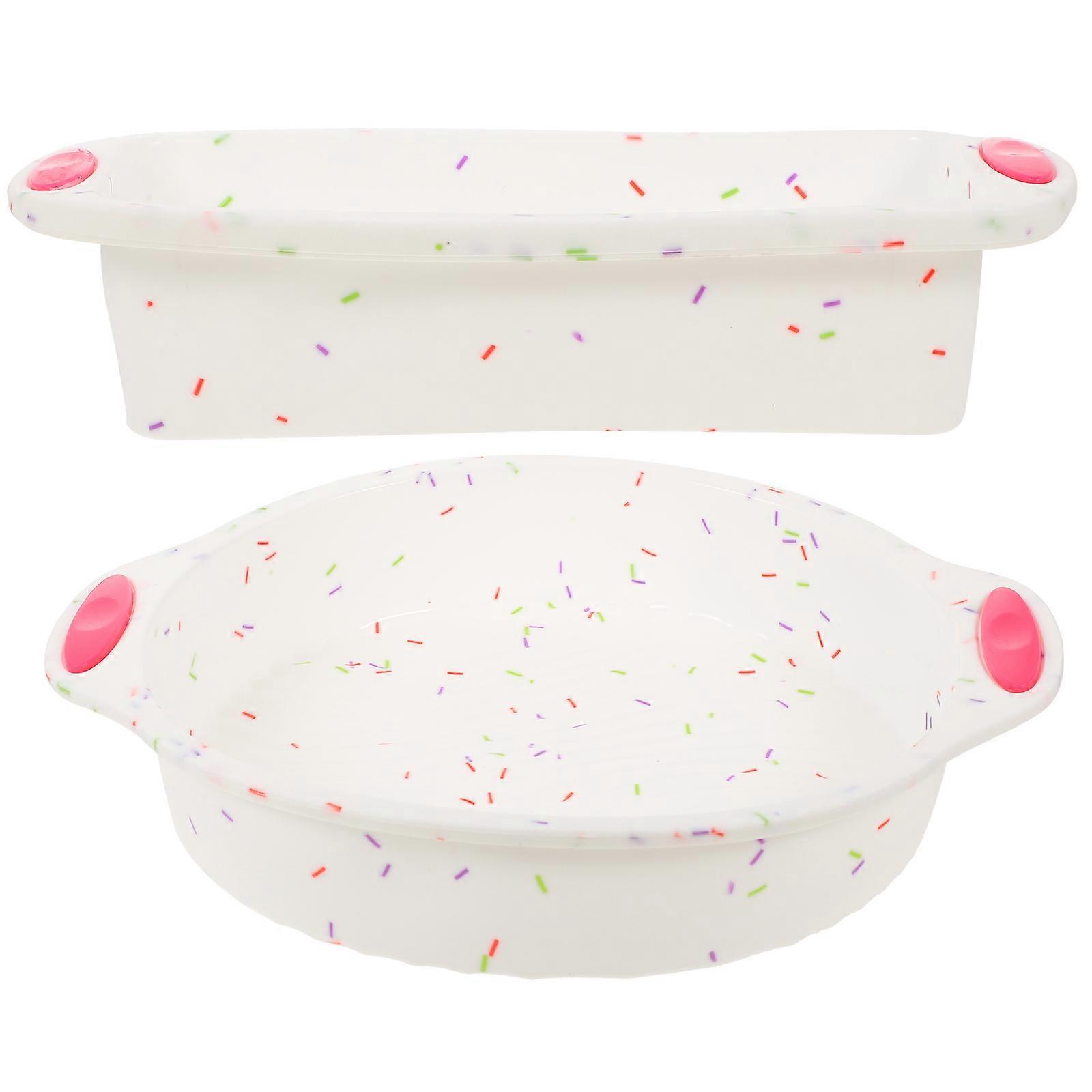 Silicone Bread Pan Nonstick Toast Baking Tray Assorted Colors for Home Bakery Cooking 10.5 x 5.5 x 3 inches
