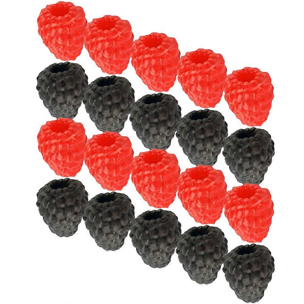 Fake Raspberry Prop 20Set Round Shape Perfect For Decorative Photography At Home And Fruit Store Display