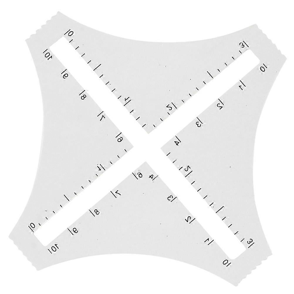 Acrylic Transparent Density Ruler for Wool Sample Weaving Slide Patchwork 1 Set