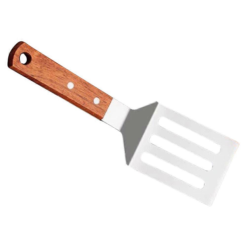 Portable Cooking with Wooden Handle for Home Use Stainless Steel and Silver Color 7.5 inches
