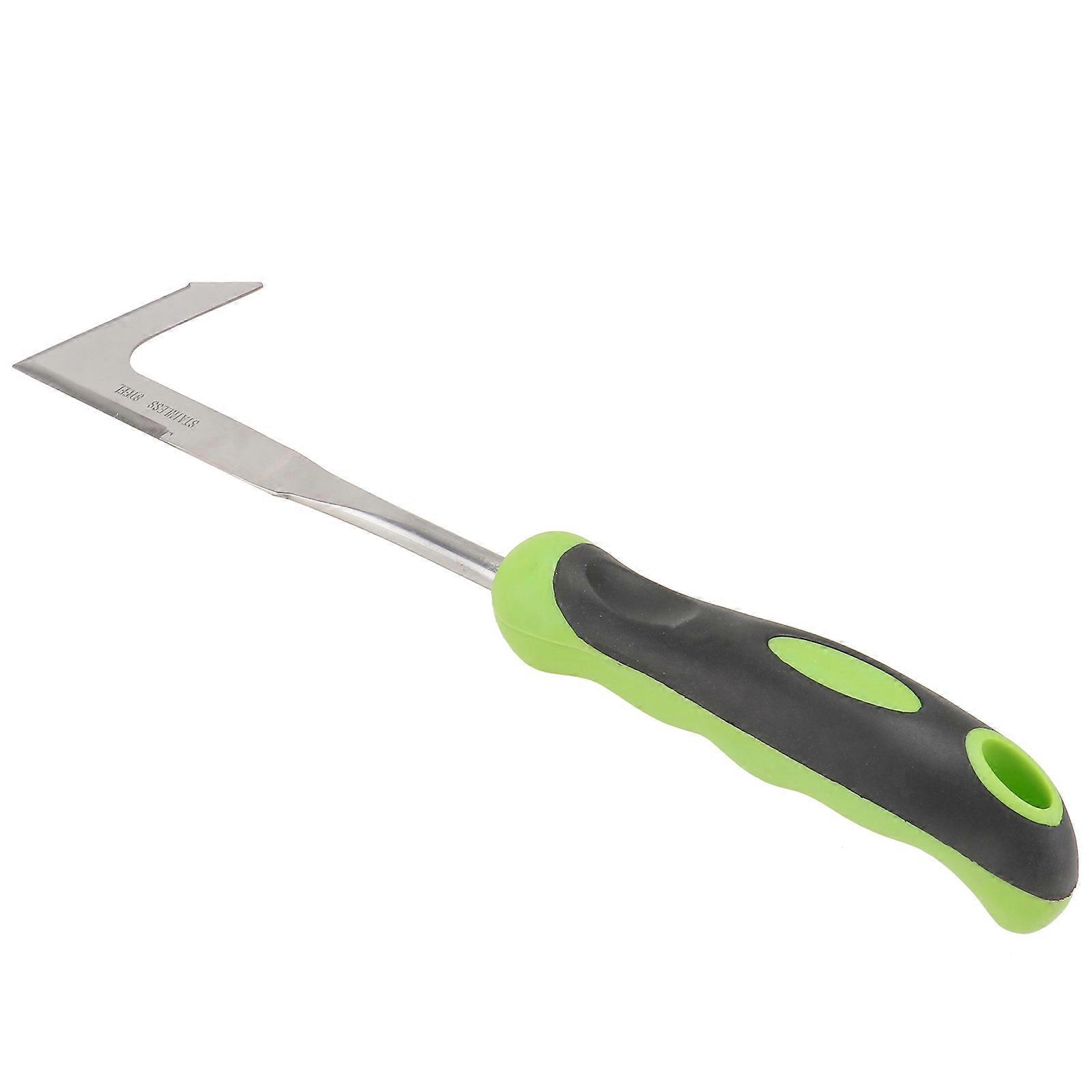 Stainless Steel Patio Weeder with Plastic Handle for Garden Digging and Moss Removal 6.5 Inches
