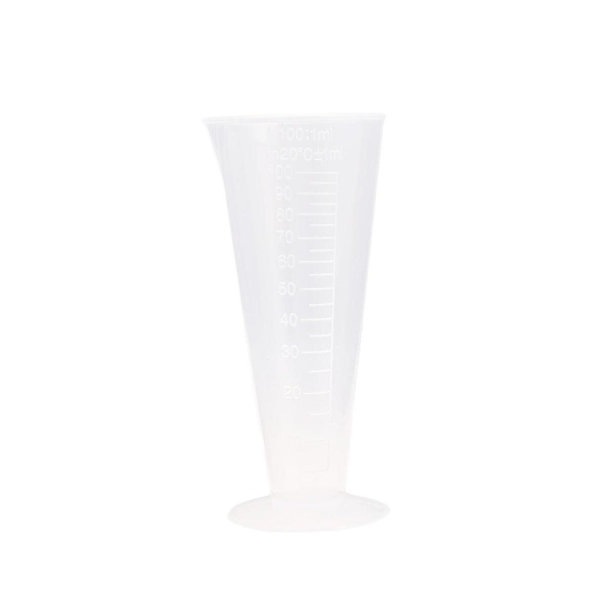 Transparent Plastic Measuring Cups with Fine Scale Graduations for Accurate Measuring in Kitchen 50ml 100ml