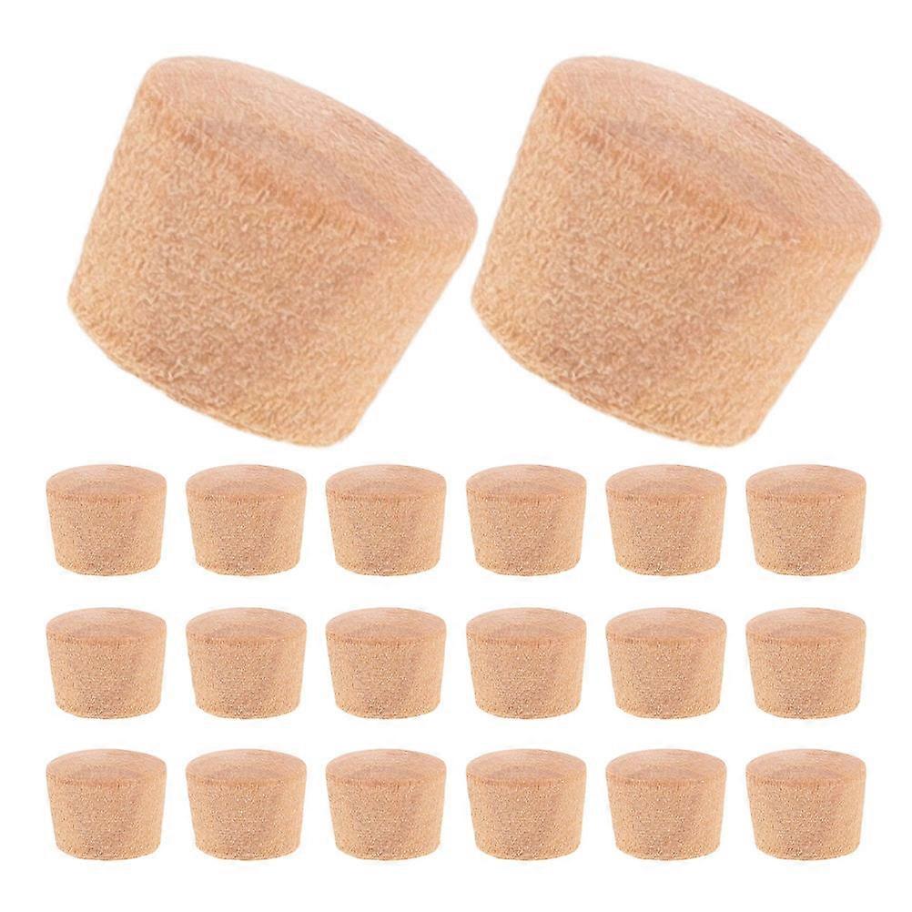100pcs Khaki Wooden Hole Plugs for Furniture Reusable Decorative Caps for