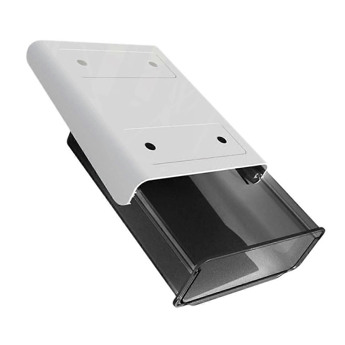 1 Piece Creative UnderDesk Organizer Adhesive Storage Box for Desk Hidden Style for Office and Students Black