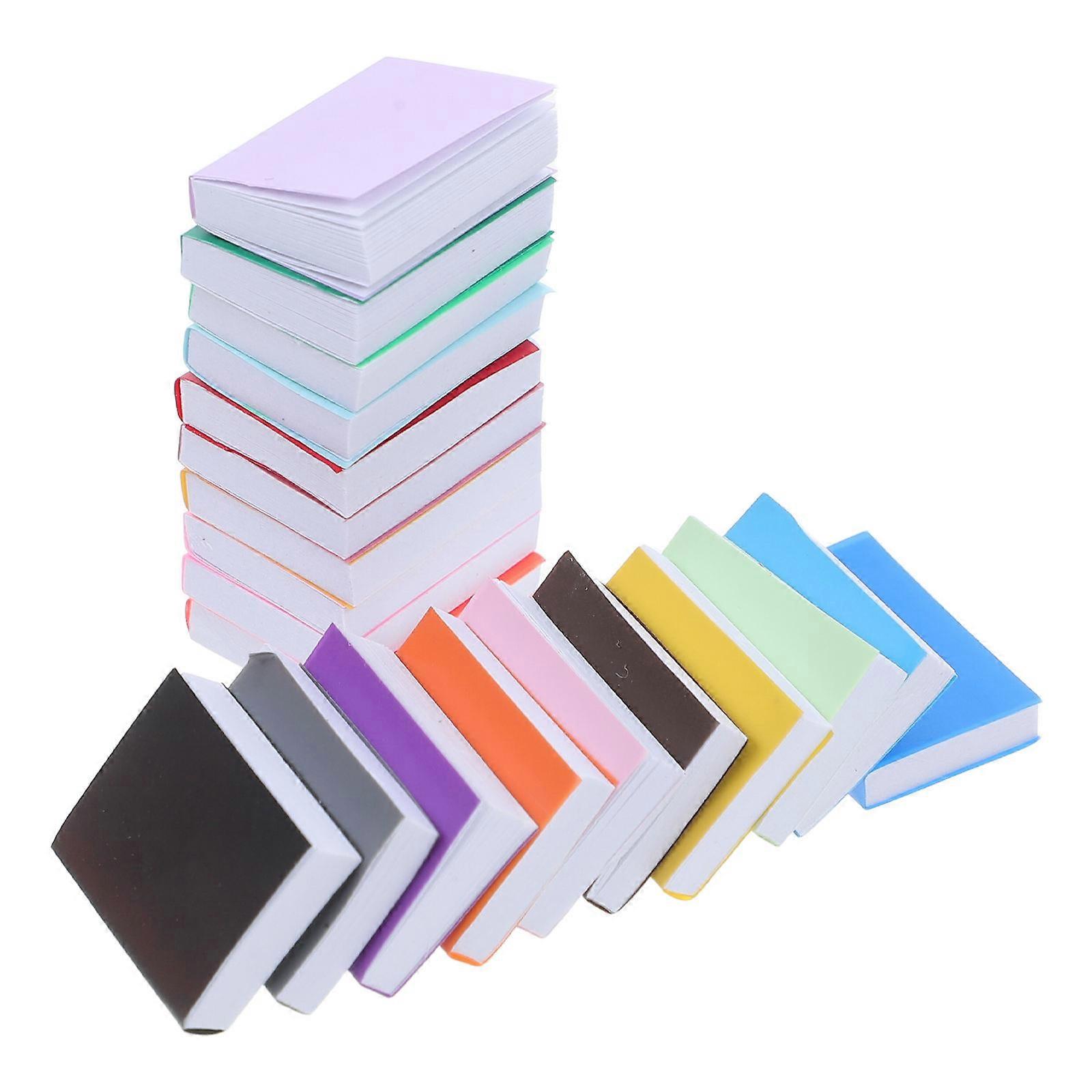 Creative Miniature Books Set of 20 for Dollhouse Decoration with Assorted Colors and Detailed Paper