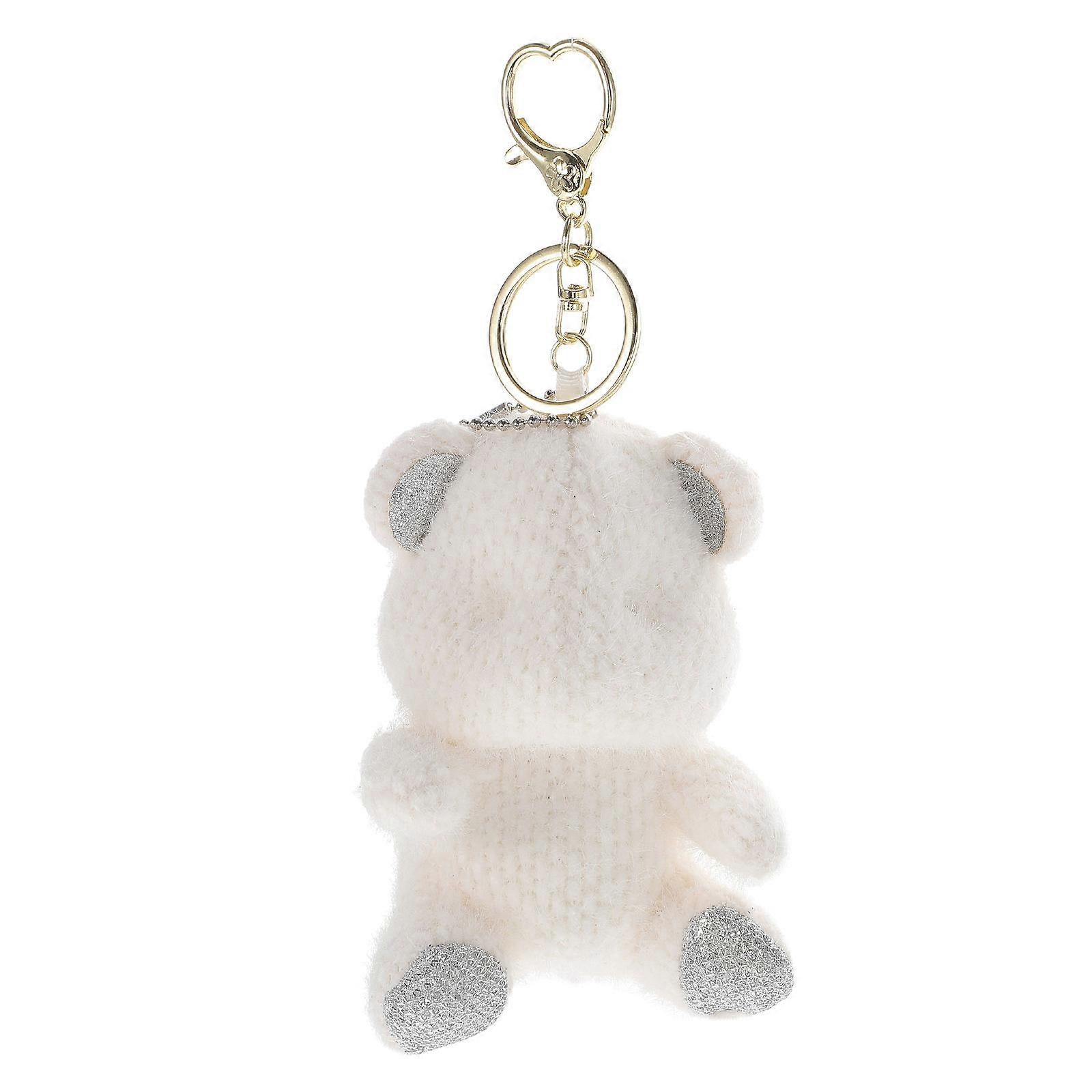 Lovely Keyring Pendant Bear Shape Ideal For Car Key Accessory 1 Pc
