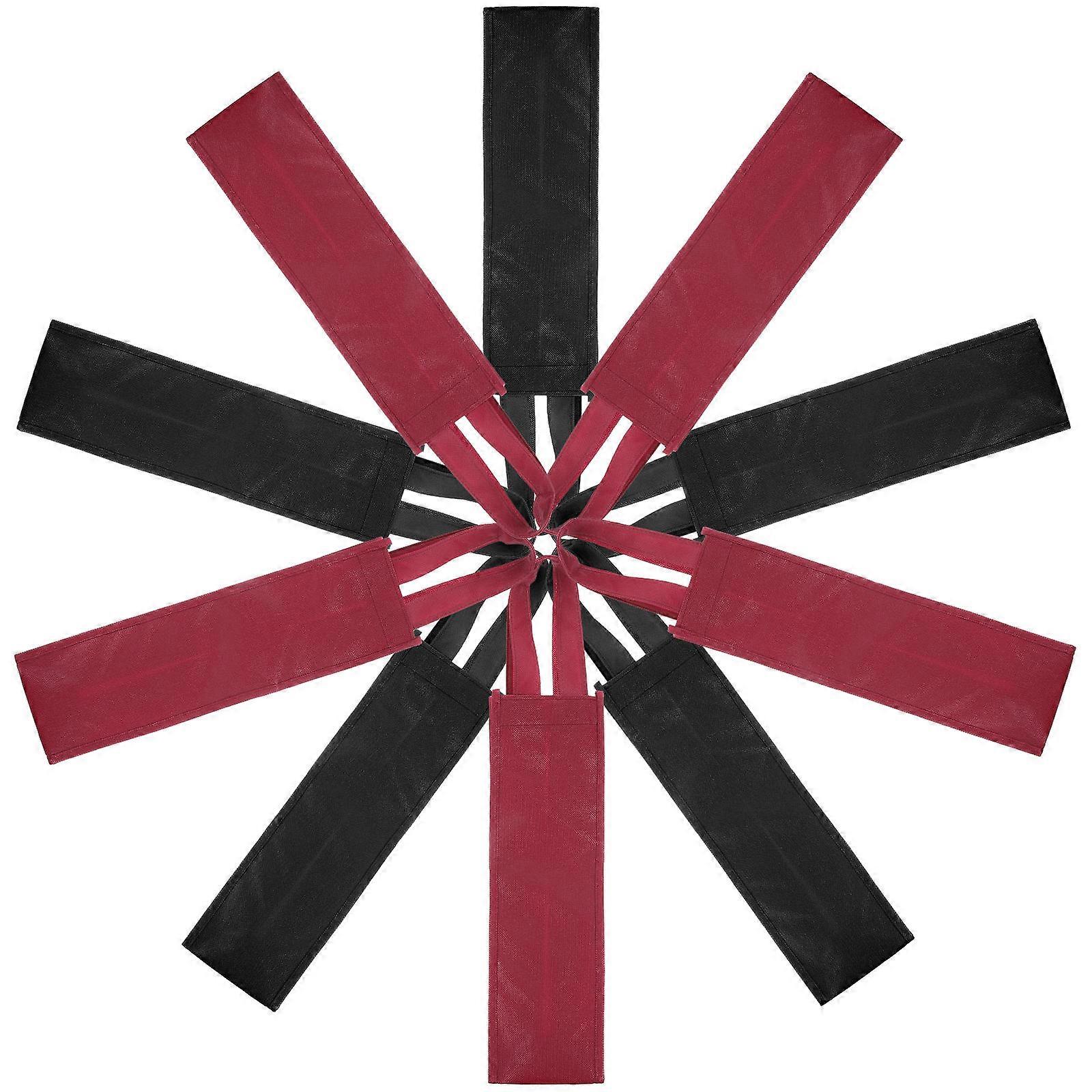 10 قطع أكياس الهدايا أكياس تخزين محمولة من القماش غير المنسوجة ألوان متنوعة لحفلات الزفاف والتجمعات والحفلات