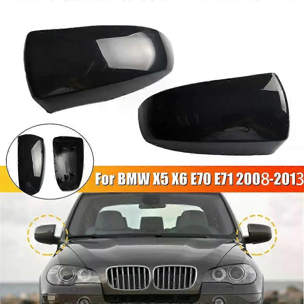 מעולה עבור BMW X5 E70 X6 E71 2008-2013 החלפת רכב קליפ-און אחורי כיסוי מראה צד מכסה כנף דלת חיצונית אחורי מקרה לקצץ