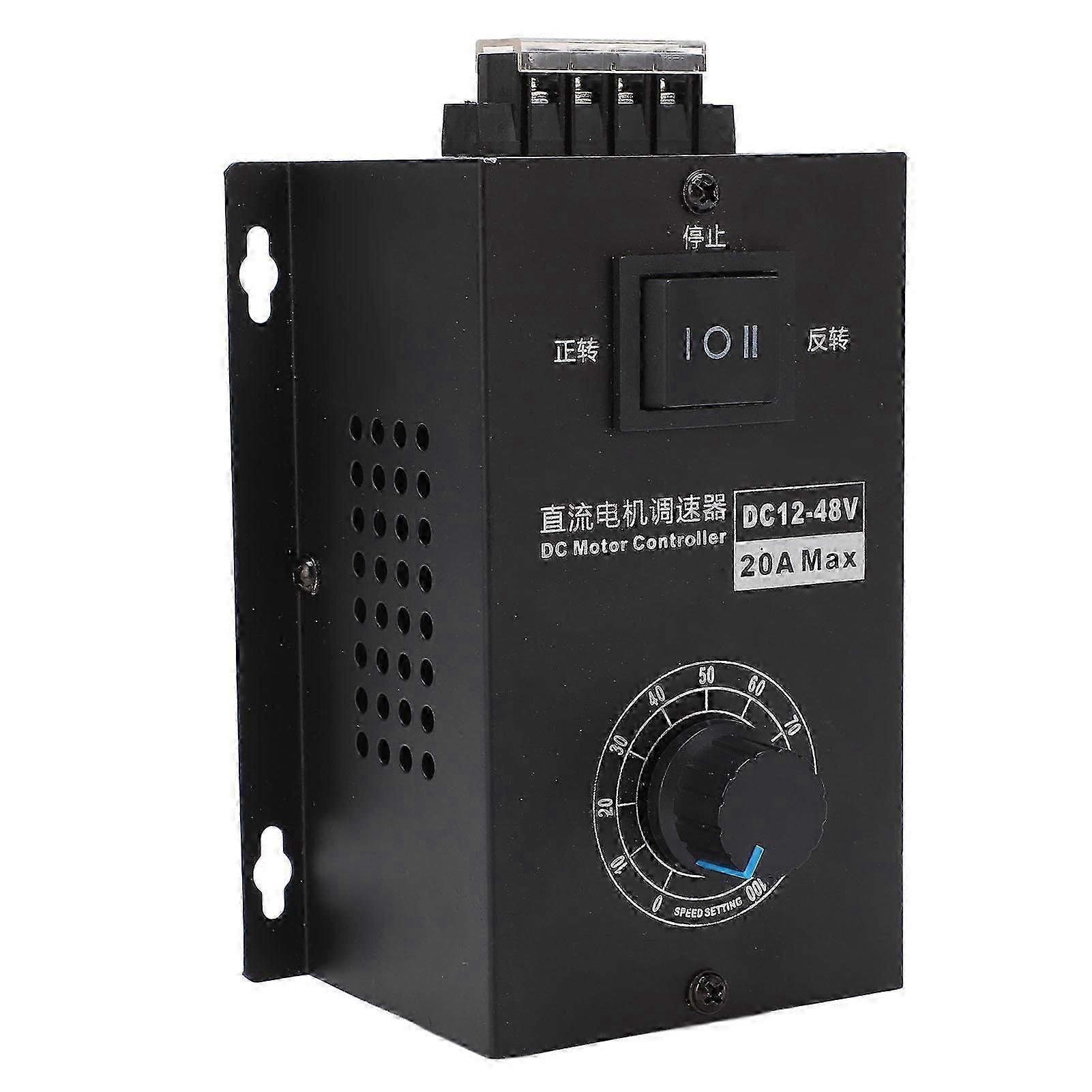 Motor Controller Metal Housing 20A Adjustable Speed Voltage Transformer for Industry DC12V to 48V