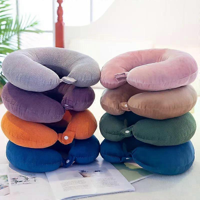 Soft Pillows U-Shaped Plush Sleep Neck Protection Pillow Office Cushion Cute Lovely Travel Pillows Suitable for Children/Adults