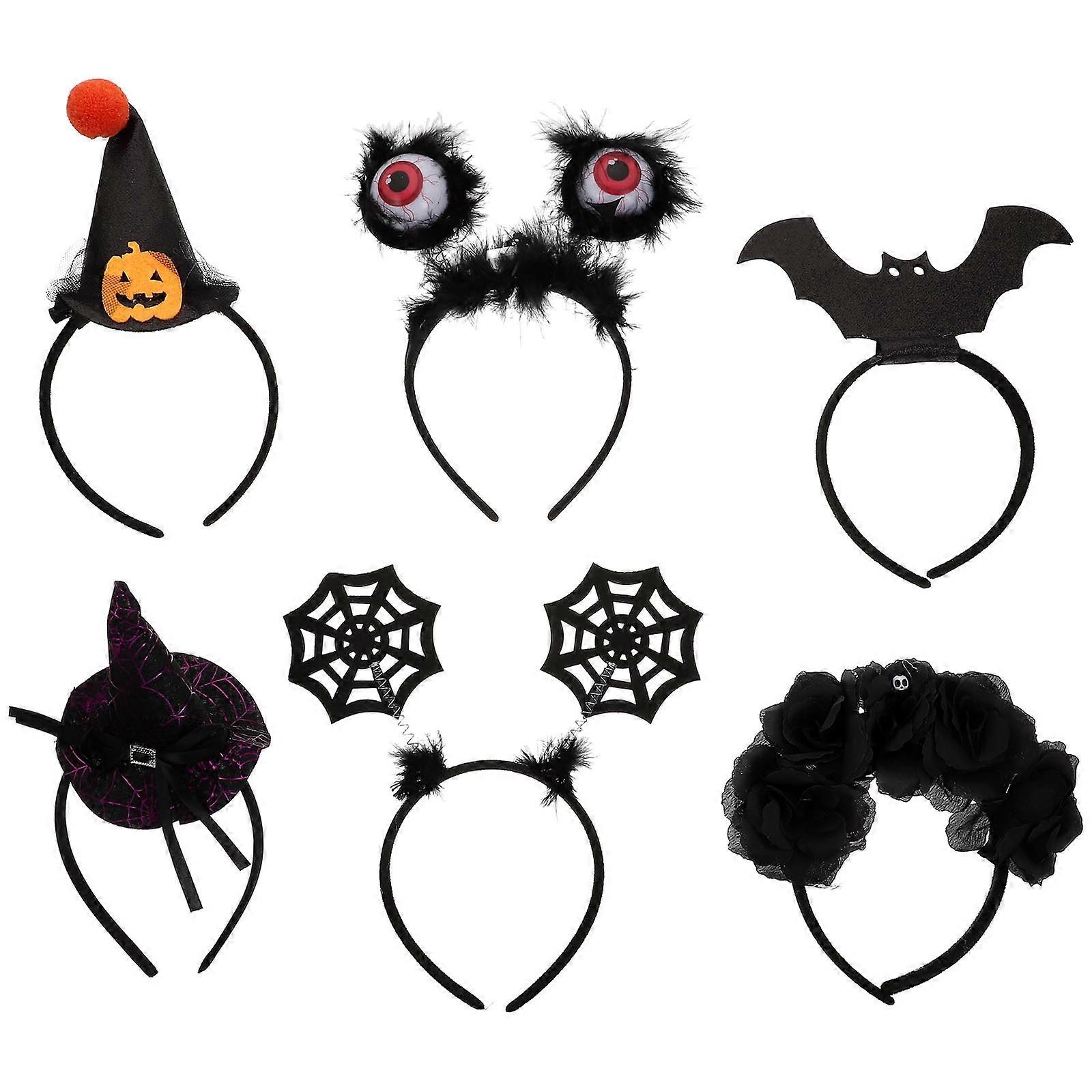Creative Halloween Headband 6Set Ideal For Kids Halloween Party Bla...