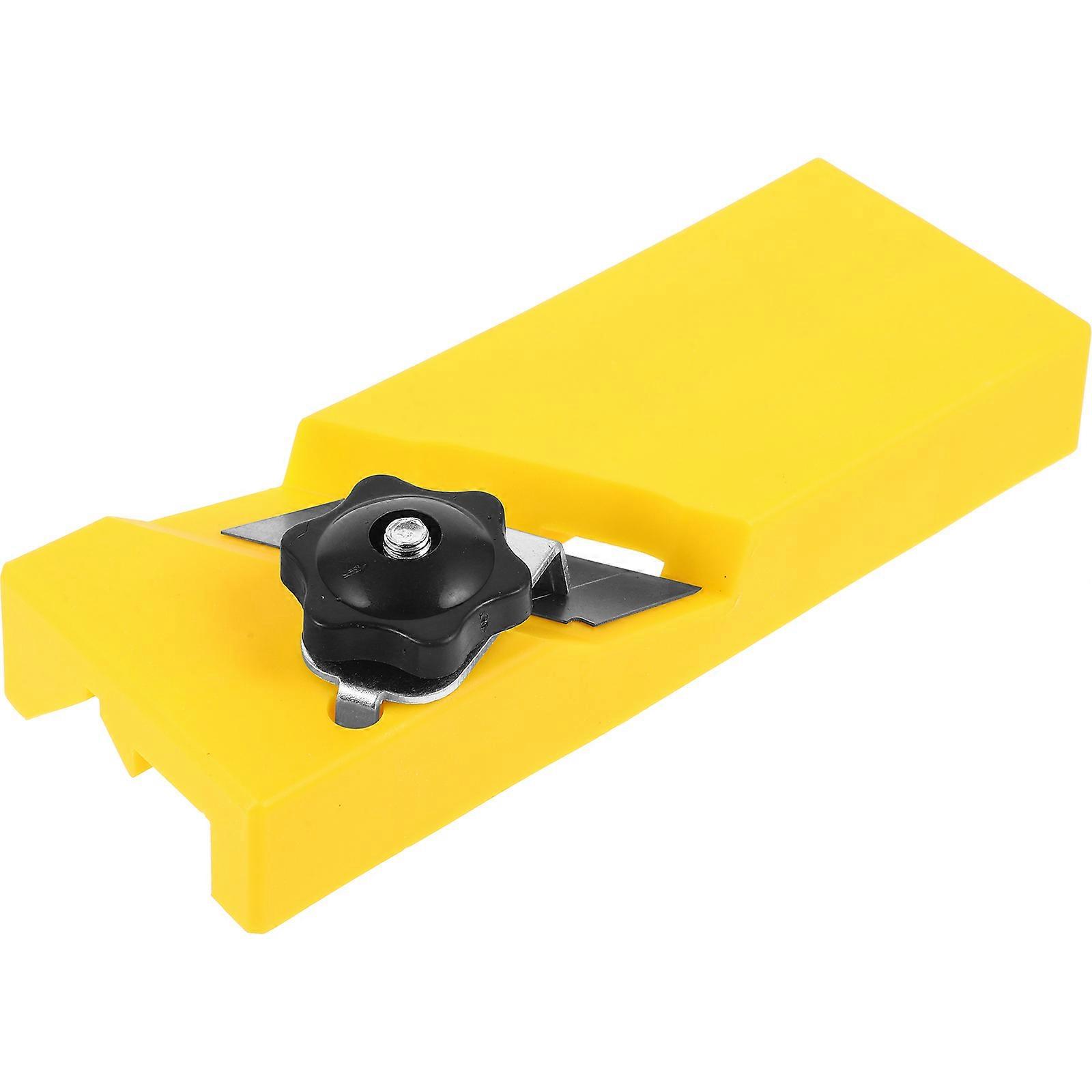 Woodworking Hand Planer for Home Use Efficient and Precise Edge Trimming Tool in Yellow ABS Material