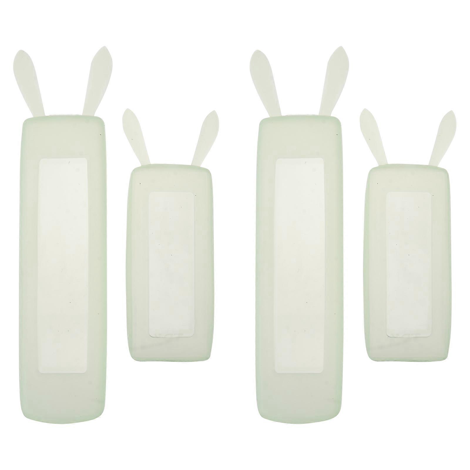 Masteelf 4PCS Silicone Rabbit Luminous Remote Controller Cover