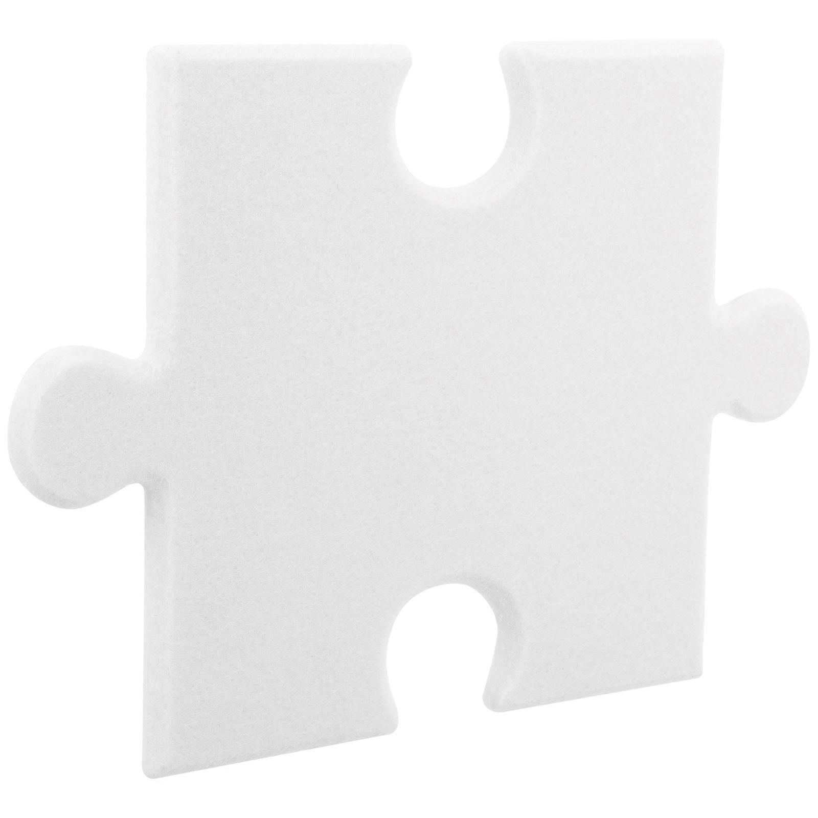 Creative Puzzle Shape Notice Board For Office Home School 28.9x20.3cm White Bulletin Display 1Pcs