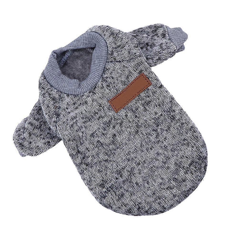 Knit Sweater For Small Dogs And Cats Grey Color Size XS Ideal For Jogging And Walking Designed To Keep Warm 1Pack