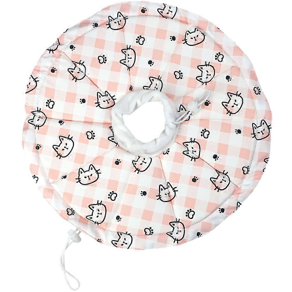 Adjustable Cat Cone Collar For Dogs Cats Recovery Period Vision-Friendly Durable 1Pcs