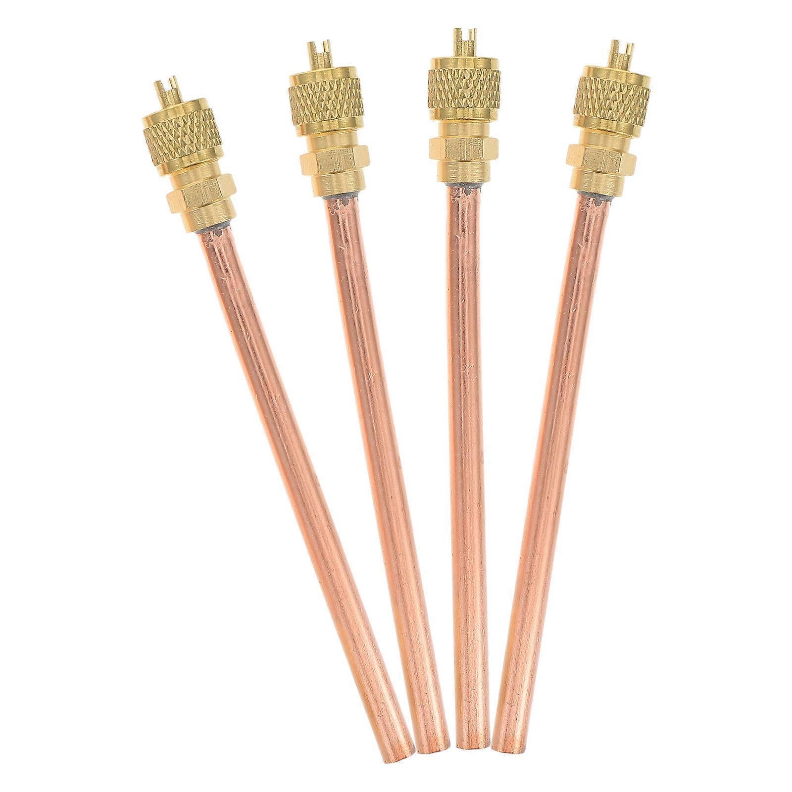 Thick Copper Pipes Refrigerator Service Kit For Air Conditioning Condensing Copper Tube 100mm Long 635mm Diameter 035mm Wall 4Pcs