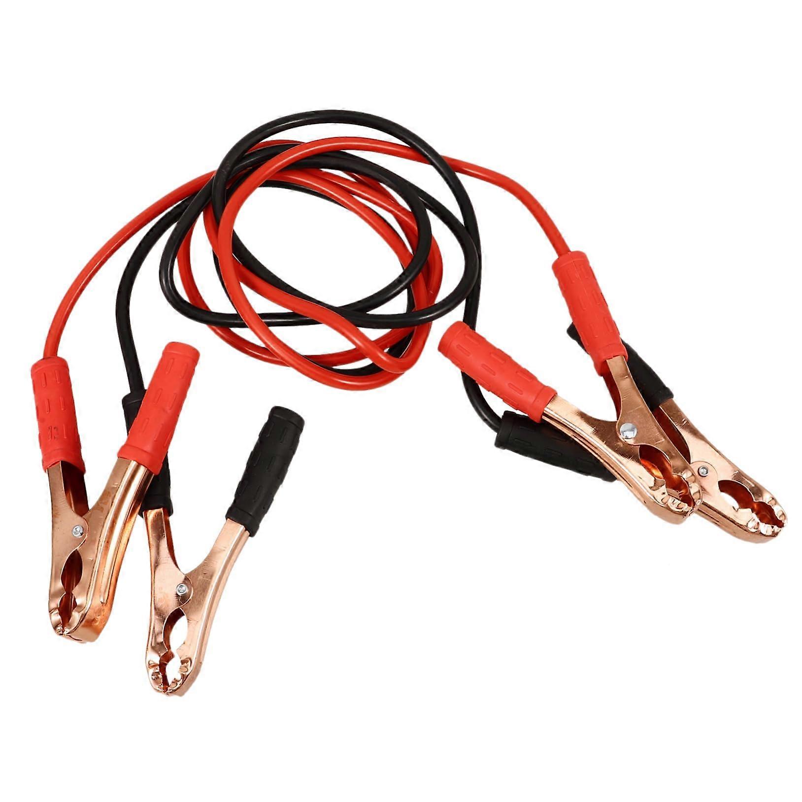 Jumper Cables 2-Piece With Battery Clamps For Cars High-Performance Alligator Clips Safe And Durable For Batteries