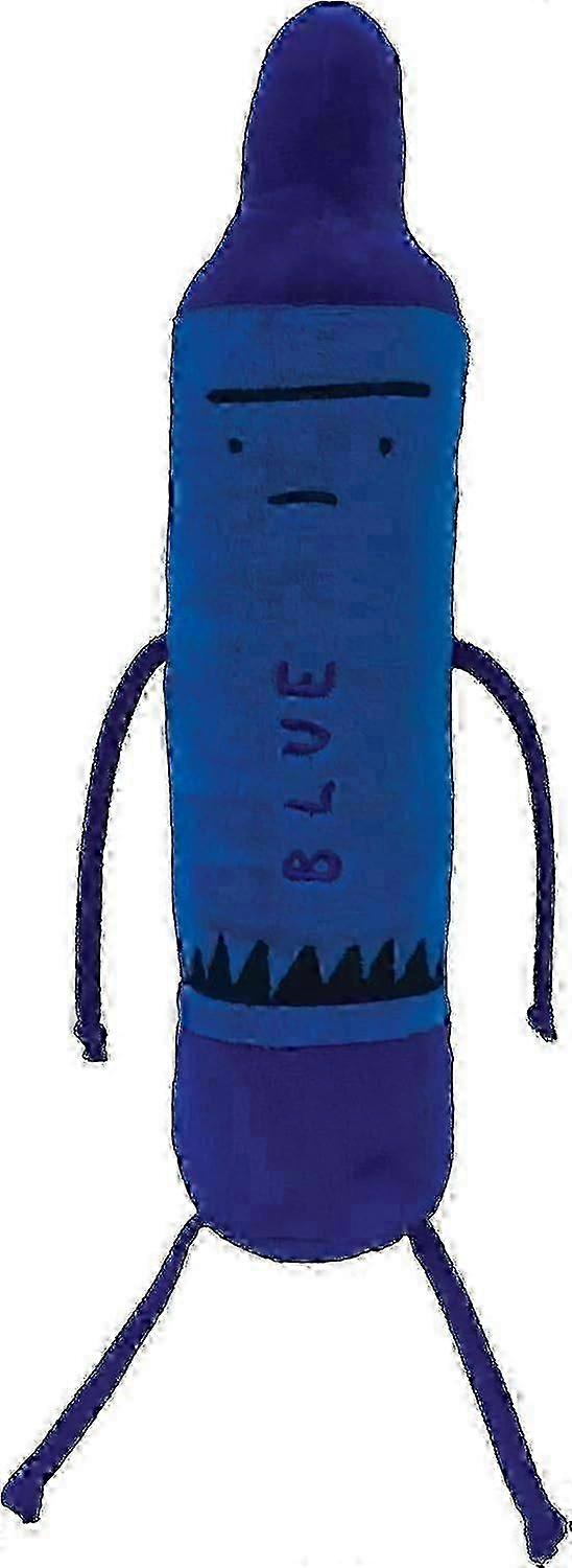 2025 Crayons Quit Day Blue Plush Toy, 12 Inch