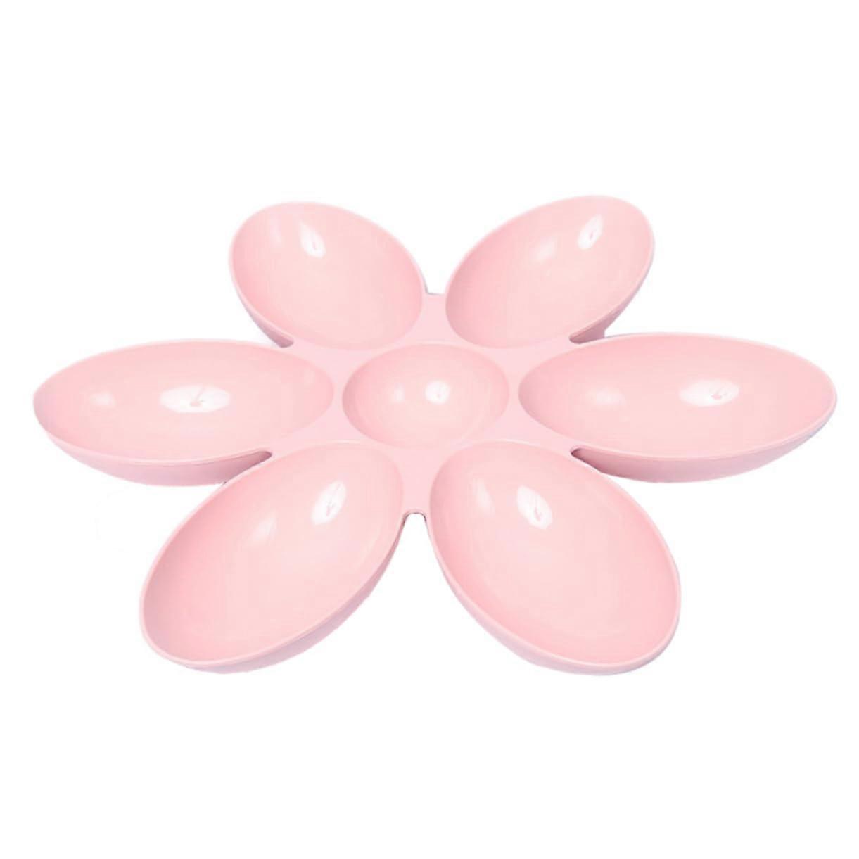 Petal-Shaped Dog and Cat Bowl Non-Slip Lightweight Food Water Dish for Small Pets with Rounded Corners and Unique Design