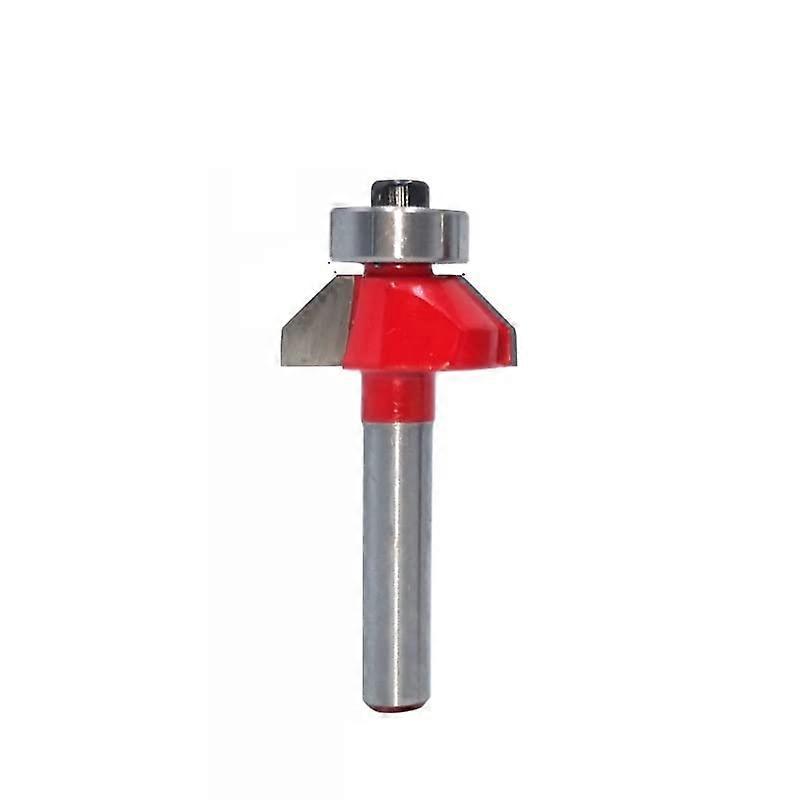 Chamfer Router Bit 45 Degree Edge Forming Bevel For Woodworking Diameter 6mm Shank 6.35mm Length 44.4mm MC01130 1pc