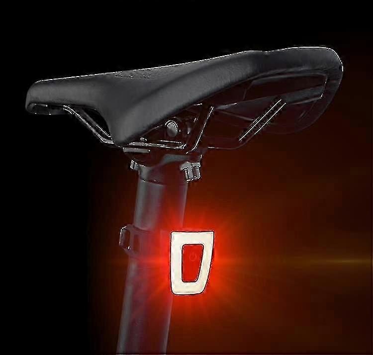 Led Bike Rear Light | Flashing Or Steady Red Lighting | Usb Rechargeable | Waterproof | Powerful Light 20 Lm, 8 Leds | For Seatpost, Helmet, Backpack