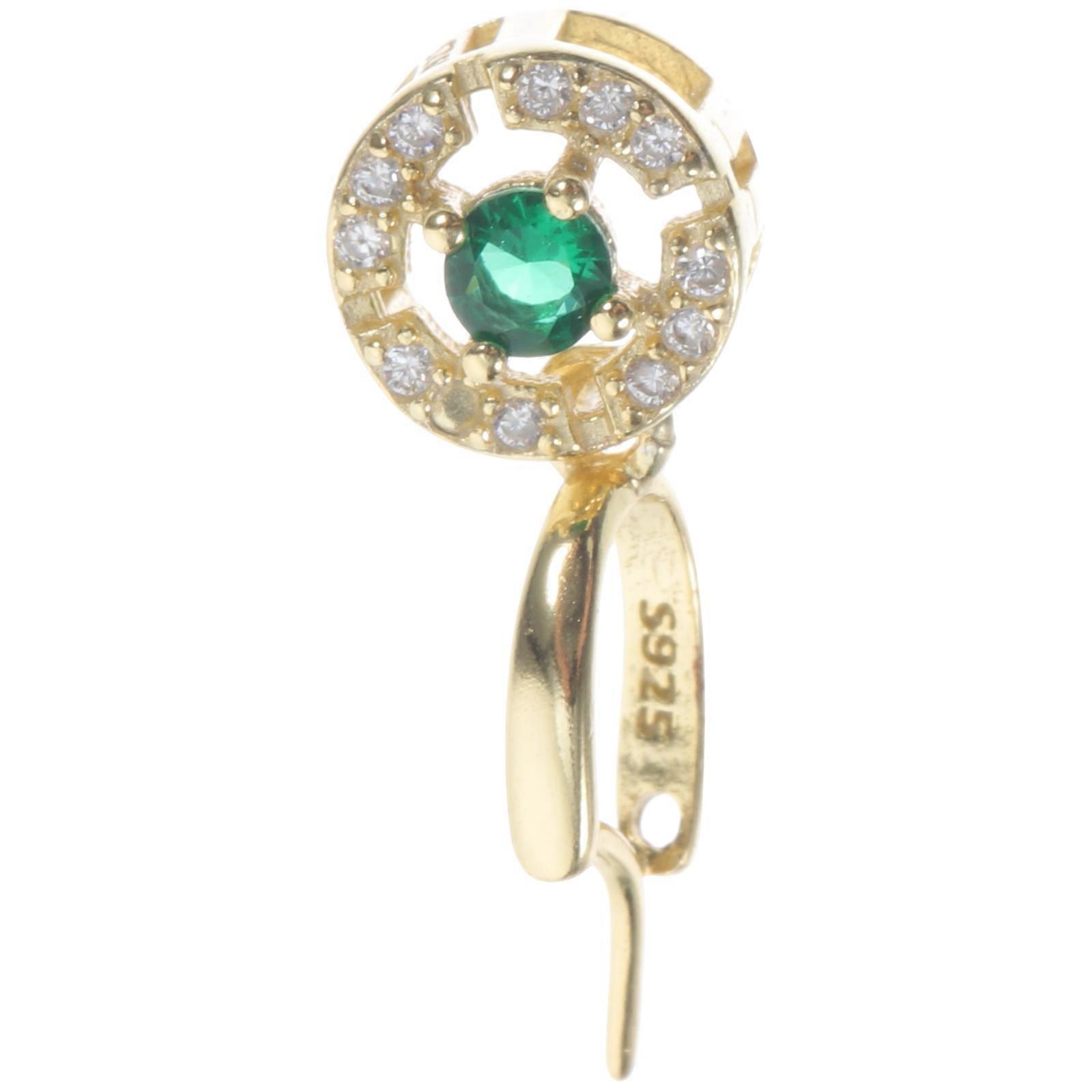 Charm Pinch Bails Clasp Necklace Pendant Connector Clasp Golden