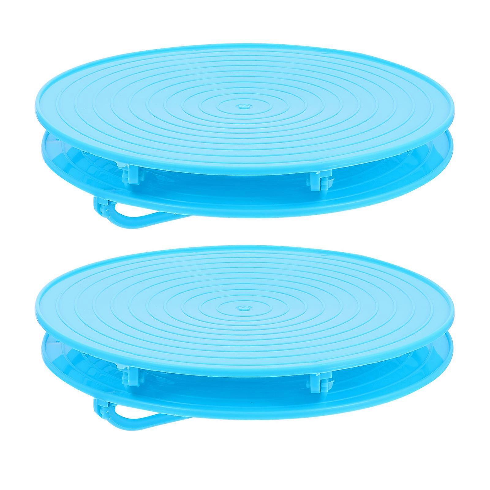 Microwave Rack Shelf Oven Tray Racks Kitchen Use Blue Heating 2Pack