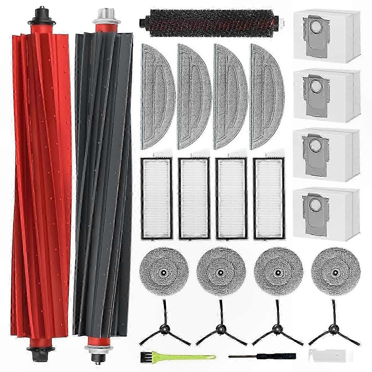 Main and Side Brush Replacement for Roborock S8 Maxv Ultra Cleaner Accessory Kit