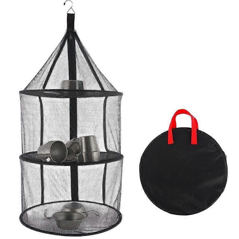 Outdoor three-layer drying net, 40.5*81cm foldable, with encrypted mesh