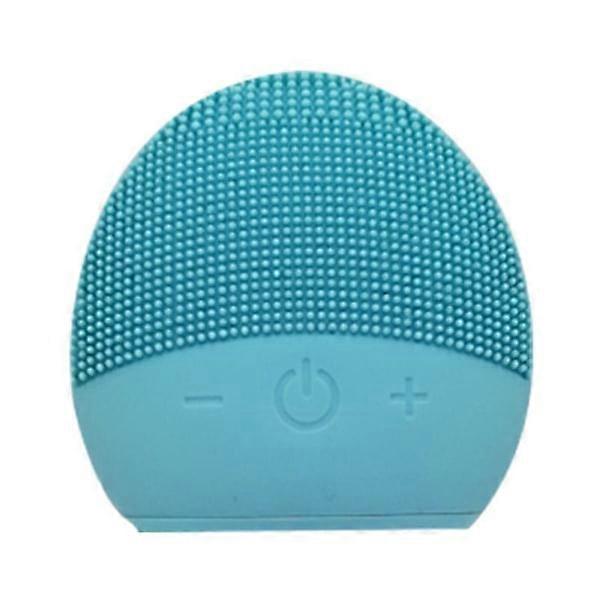 Waterproof Sonic Vibrating Facial Cleansing Brush for Deep Cleansing and Gentle Exfoliation (Blue)