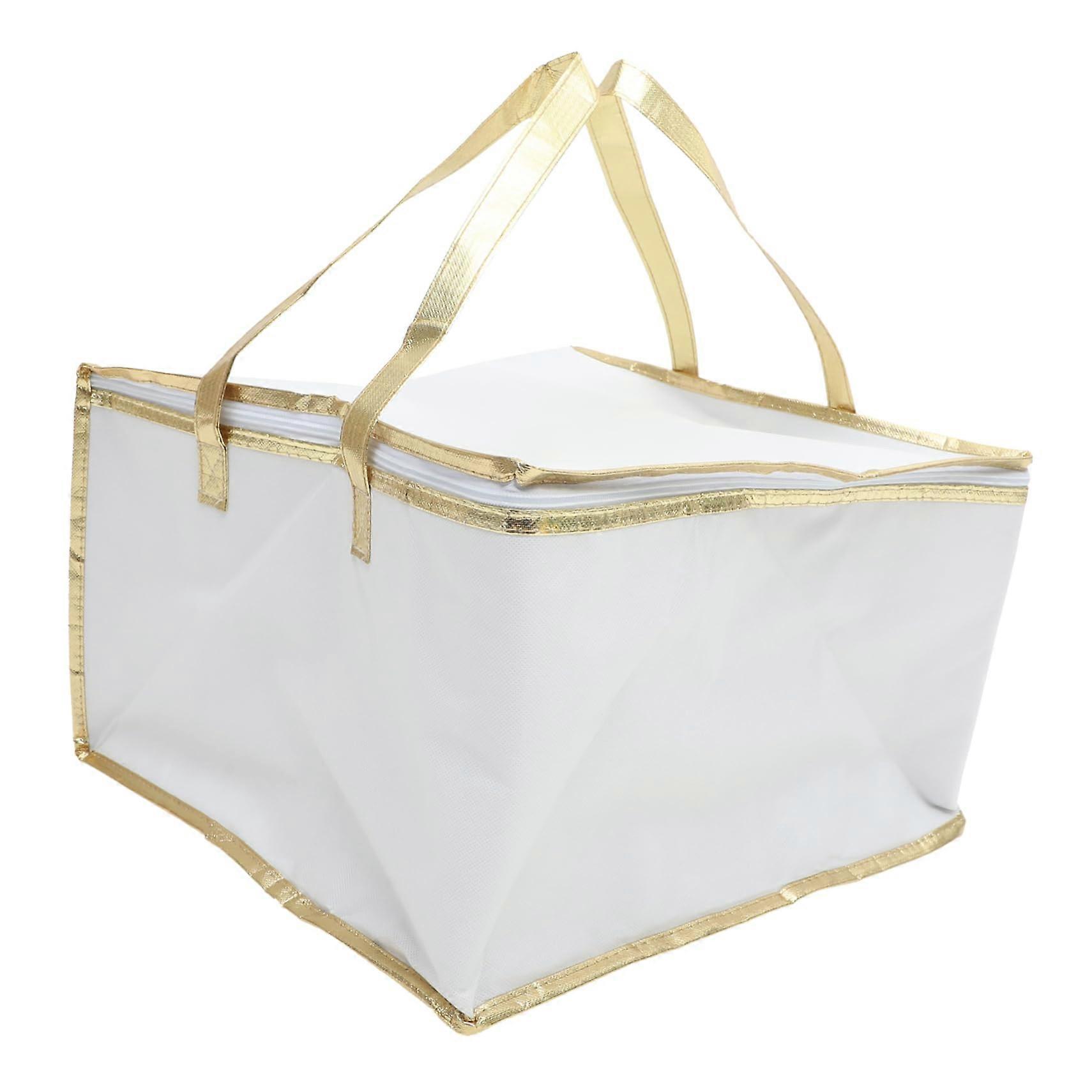 Take-Out Food Insulation Bag with Thermal Pouch for Pizza and Seafood, Cloth Material for Picnics and Outdoor Use