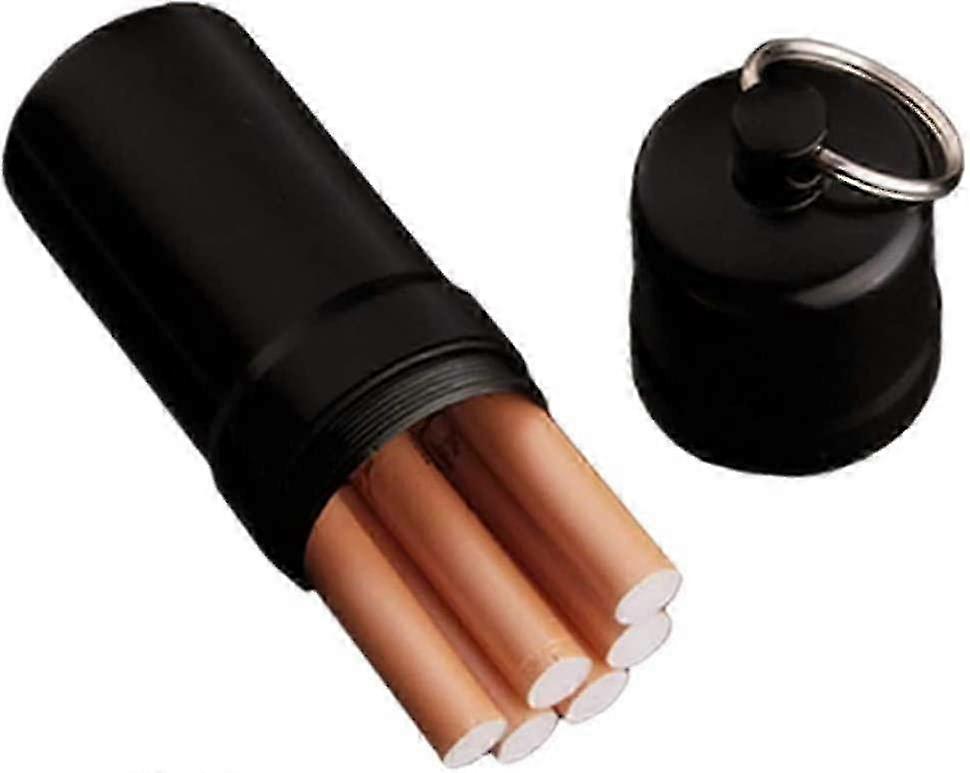 Portable Waterproof Cigarette Case Enclosed Key Ring Round Cigarett...