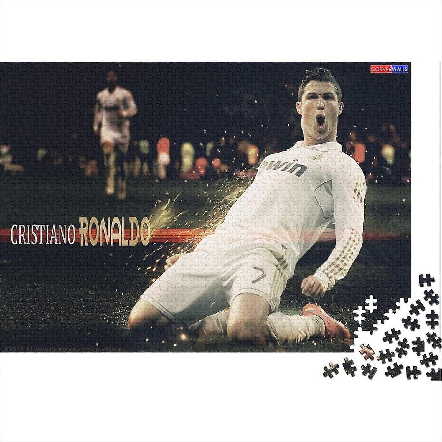 クリスティアーノ・ロナウド 300/500/1000 ピース ジグソーパズル 大人用 キッズ サッカー FIFA パターン ジグソーパズル 大人用 DIY パズルおもちゃ