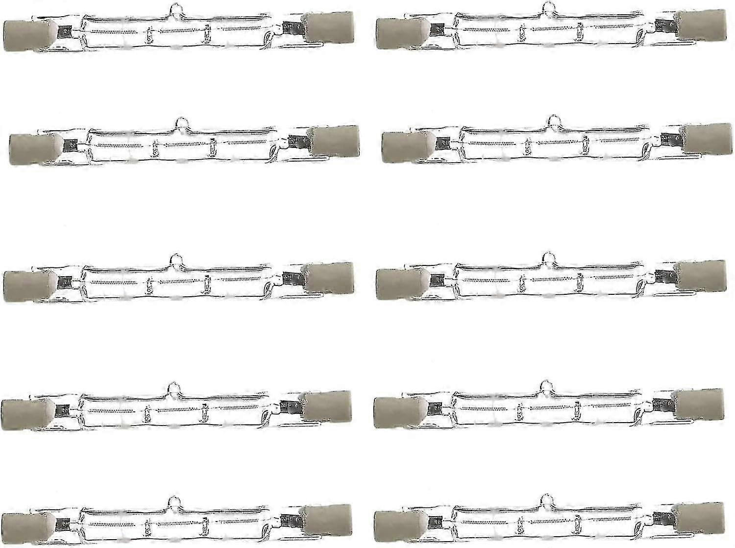 R7s リニア ハロゲン電球 120w、エコ ハロゲン省エネ投光器セキュリティ電球 J78、リニア ハロゲン投光器78mm長さ10個入りパック