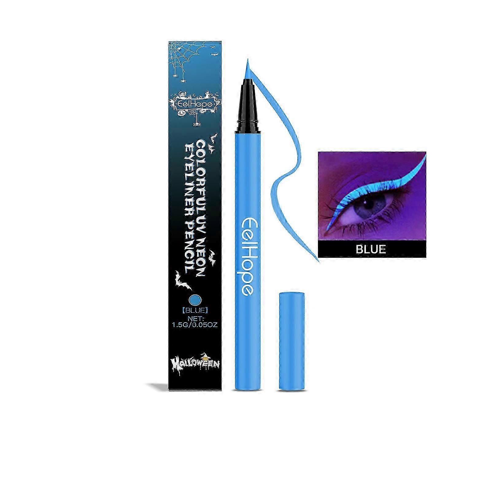 Halloween Neon Uv Liquid Eyeliner, Charm Eyeliner Smooth Smooth Quick Dry Lasting Makeup
