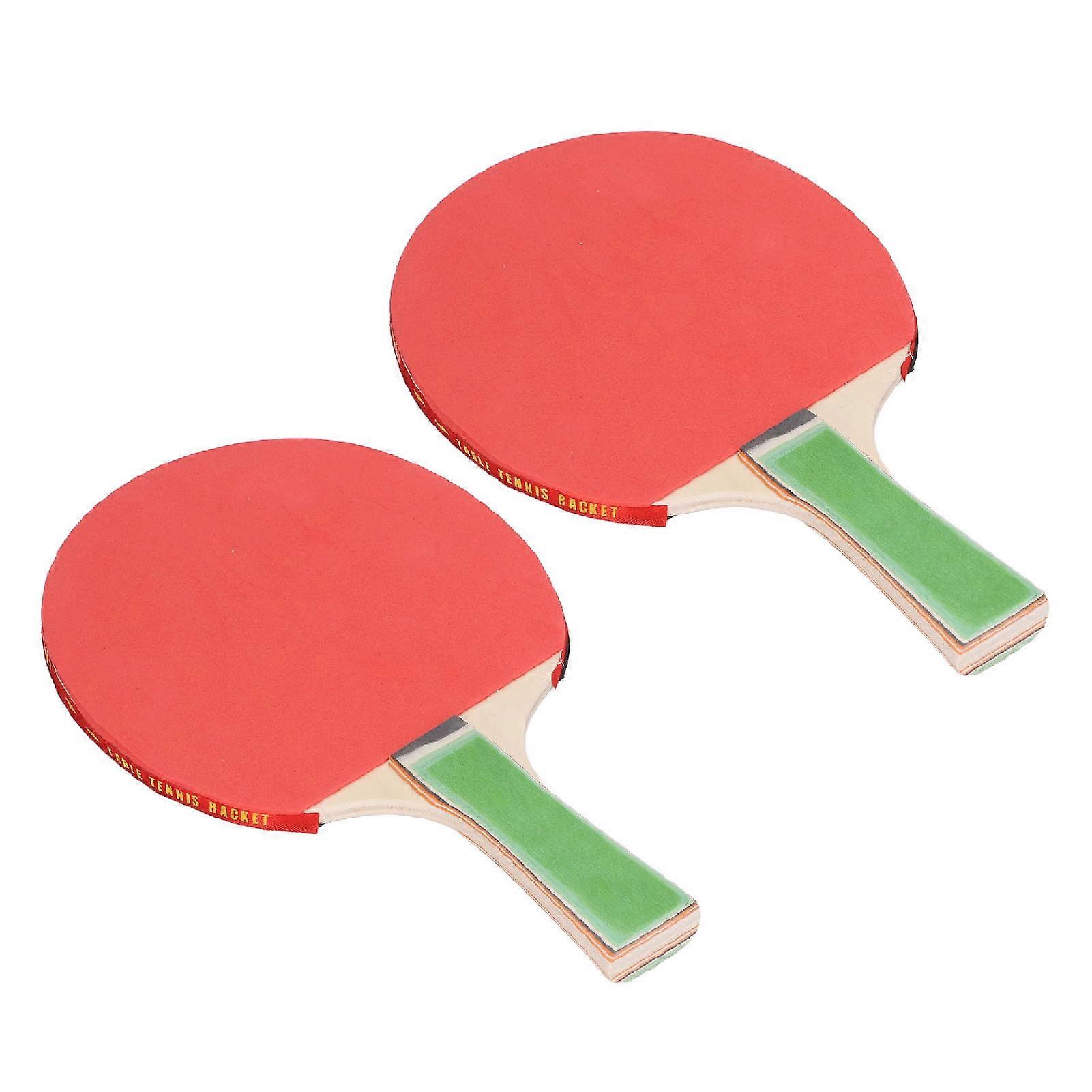 2 Set Table Tennis Rackets with Paddles & Balls, 25.2x14.9cm, 243g