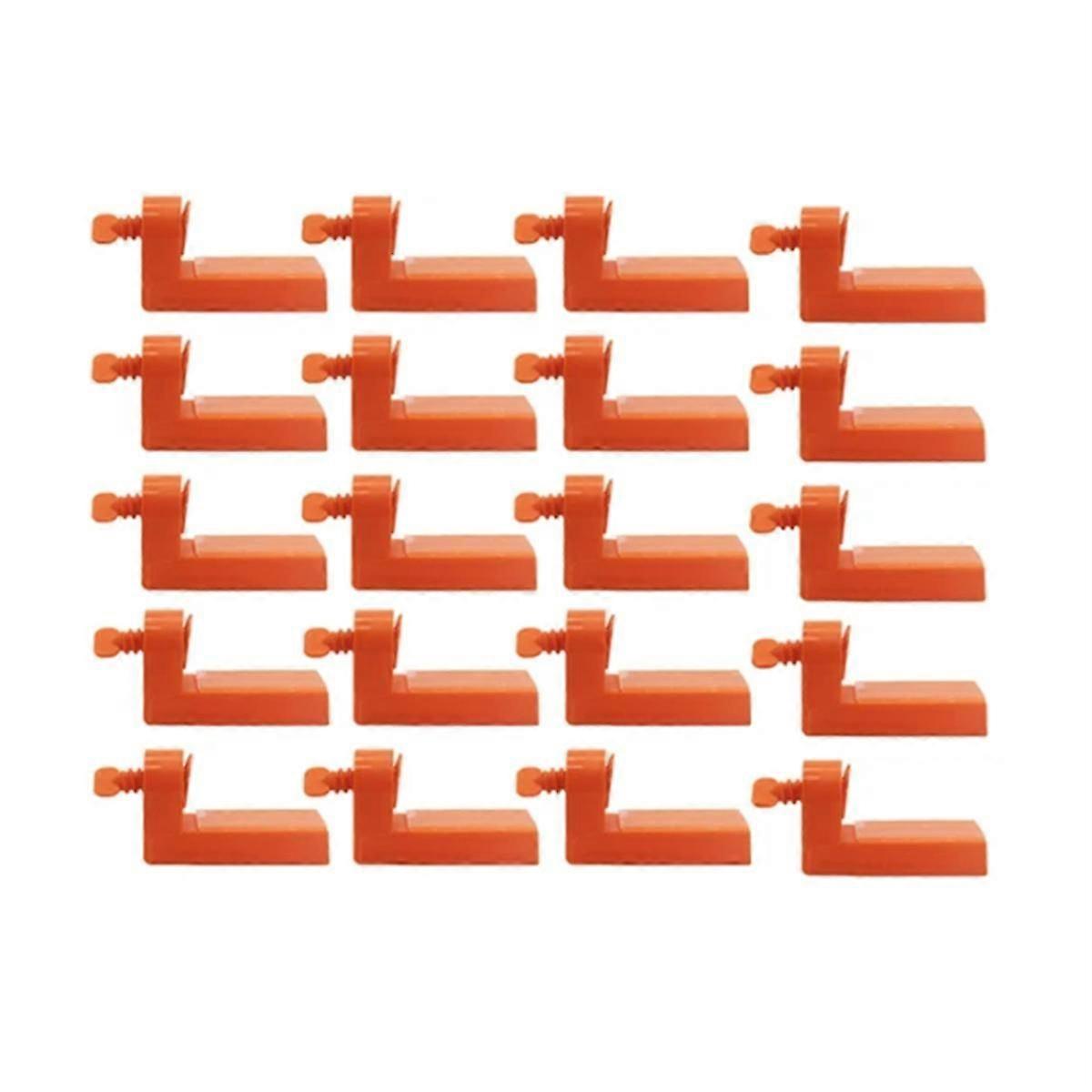 20Pcs Male Angle Tile Leveling System Clips Spacers with Tape for Floor Wall Ceramic Fixing Laying