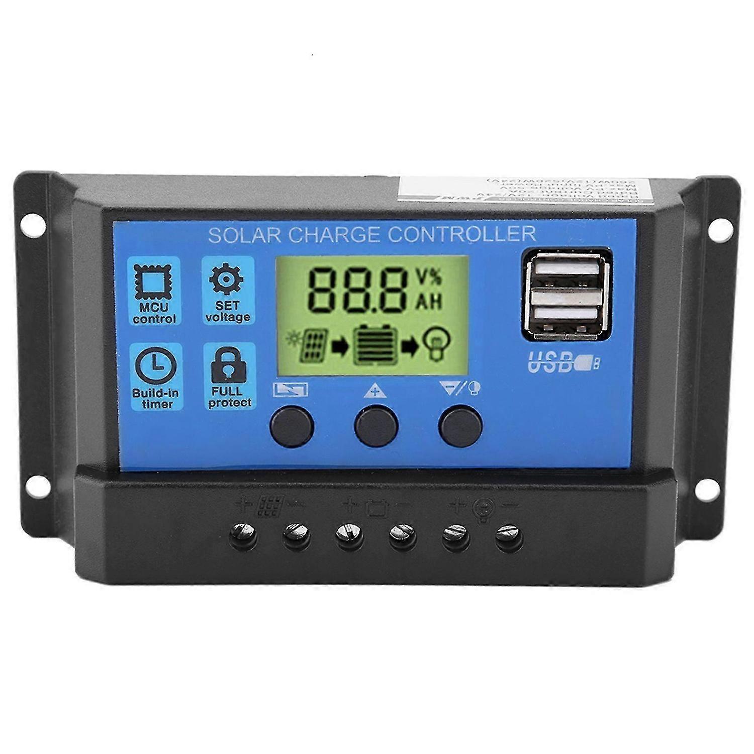 High quality PWM Smart Dual USB Solar Panel Battery Regulator Charge Controller