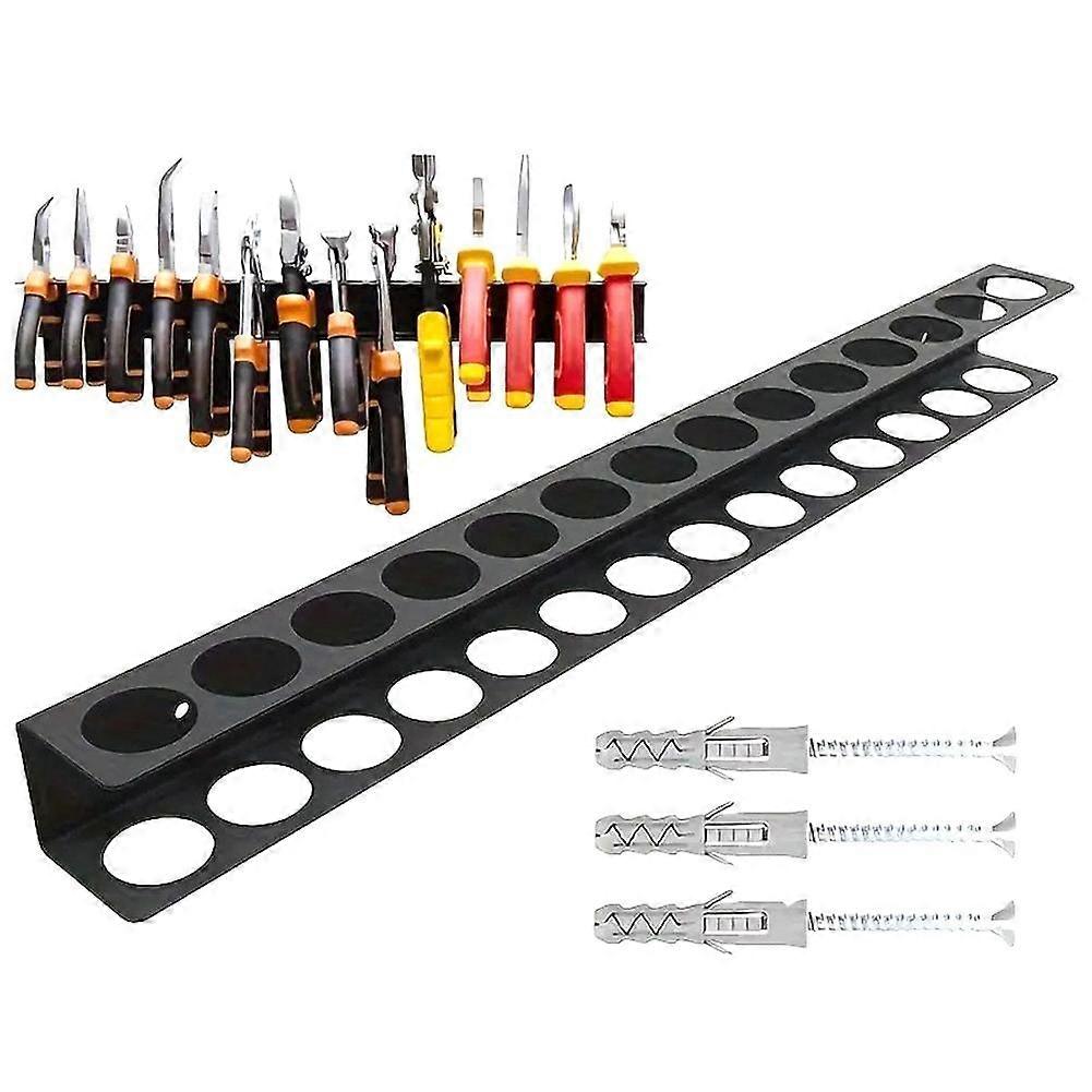 Tool Rail Rack Holder Screwdriver Organiser Wall Mount Can Hold 14 Screwdrivers
